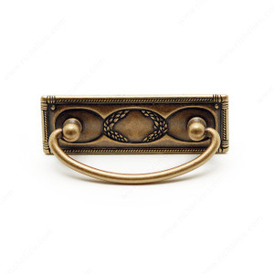 Traditional Brass Pull - 6323, Finish Oxidized Brass, Projection - Overall Dimensions 38 mm, Length - Overall Dimensions 108 mm Traditional Brass Pull - 6323, Finish Oxidized Brass, Projection - Overall Dimensions 38 mm, Length - Overall Dimensions 108 mm