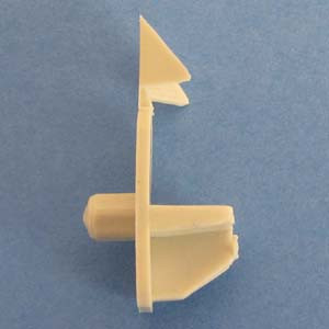 Shelf Support Locking Wings 5/8" - 1/4" peg, Almond, Pkg of 100 Shelf Support Locking Wings 5/8" - 1/4" peg, Almond, Pkg of 100