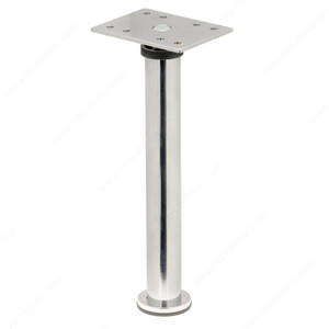 BORSA - Ajustable Furniture Leg - 642, 15 mm (5/8") adjustment, Height 150 mm, Finish Chrome PRO-PACK 2