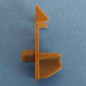 Shelf Support Locking Wings 5/8" - 1/4" peg, Tan, Pkg of 100