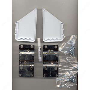 End Caps and Hinges for Extruded Trays, Width 1 in, Depth 1 3/4 in, Height 3 13/16 in, Hinges Included End Caps and Hinges for Extruded Trays, Width 1 in, Depth 1 3/4 in, Height 3 13/16 in, Hinges Included
