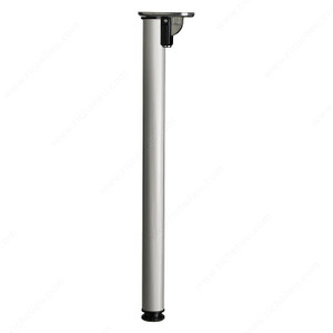 710 mm (28'') - Folding Table Leg, 30 mm (1- 1/8'') adjustment, Finish Aluminum 710 mm (28'') - Folding Table Leg, 30 mm (1- 1/8'') adjustment, Finish Aluminum