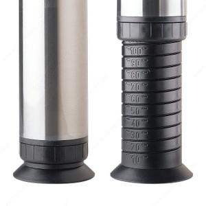 650 mm (25-5/8'') - Zoom Series Table Leg, 100 mm (3- 7/8'') adjustmemt, Finish Stainless Steel