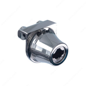 No-Drill Glass Door Lock, Lock Shape Tapered No-Drill Glass Door Lock, Lock Shape Tapered