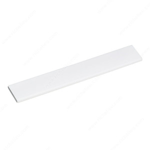 Contemporary Plastic Pull - 6891, Finish Chrome / White Contemporary Plastic Pull - 6891, Finish Chrome / White