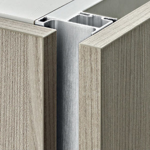 Recessed Vertical Single Grip Profile - 1020, Color/ Finish Stainless Steel (170) Recessed Vertical Single Grip Profile - 1020, Color/ Finish Stainless Steel (170)