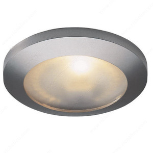 18W Xenon, Recessed or Surface-Mounted, Surface mounting trim ring included, Finish Stainless Steel 18W Xenon, Recessed or Surface-Mounted, Surface mounting trim ring included, Finish Stainless Steel