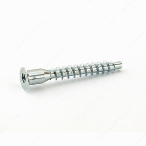 Wood screw, Confirmat head, Coarse thread, Dogpoint, Screw Size 7 mm, Head Size 10 mm, Length 50 mm, Drive required Hex (Allen Key)