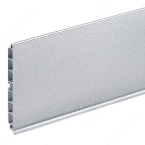 PVC Toe Kick, Height 150 mm, Finish Polished Aluminum PVC Toe Kick, Height 150 mm, Finish Polished Aluminum