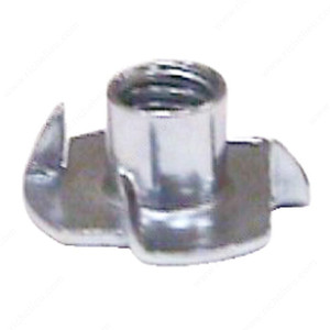 Leveler T-Nut, Base diameter 5/16 in, Threaded Stem 1/4" - 20 PRO-PACK 25