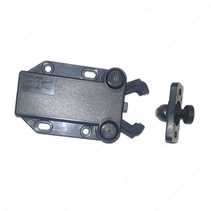 Non-Magnetic Touch Latch, Color/Finish Black Non-Magnetic Touch Latch, Color/Finish Black