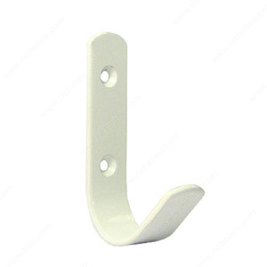 Utility Metal Hook - 76, Finish White PRO-PACK 3