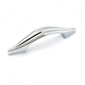 Transitional Metal Pull - 7615, Center to Center 96 mm, Finish Chrome, Projection - Overall Dimensions 29.5 mm Transitional Metal Pull - 7615, Center to Center 96 mm, Finish Chrome, Projection - Overall Dimensions 29.5 mm