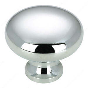 Contemporary Metal Knob - 770, Finish Chrome, Screw/Nail 8/32 (Not Included) PRO-PACK 3