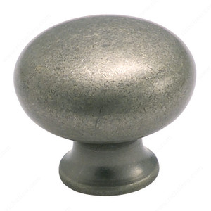 Traditional Zinc Knob - 771, Finish Weathered Nickel PRO-PACK 2 Traditional Zinc Knob - 771, Finish Weathered Nickel PRO-PACK 2
