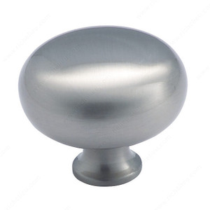 Traditional Zinc Knob - 772, Finish Satin Nickel Traditional Zinc Knob - 772, Finish Satin Nickel