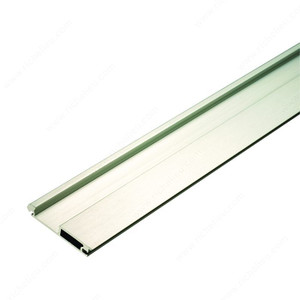 Non-Locking Metallic Handle Profile, Stainless Steel Finish, Non-Locking Metallic Handle Profile, Stainless Steel Finish,