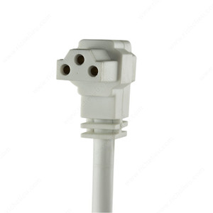 Richelieu Ground T5 Fluorescent Accessories, Finish White, Function Connecting Cable, Length 36 in, Connection Direction Angled Down Connection