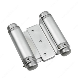 3'' Double Action Spring Hinge, Automatic hinge swings door in both directions., Color/Finish Satin Chrome