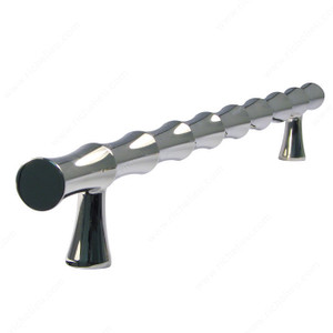 Traditional Forged Iron Pull - LD81, Finish Polished Nickel, Material Brass