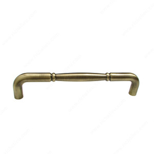 Traditional Metal Pull - 8212, Finish Antique English, Screw/Nail 8/32 (Not Included)