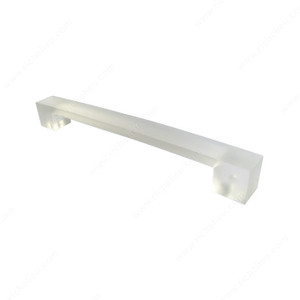 Contemporary Plastic Pull - 8362, Finish Clear Frost Contemporary Plastic Pull - 8362, Finish Clear Frost