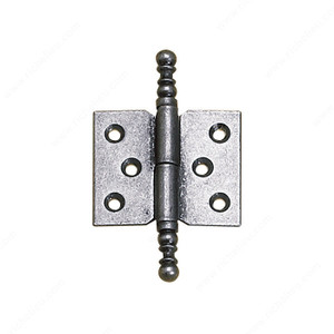 Classic Metal Butt Hinge - 8404, Color/Finish Natural Iron, Assembly Assembled - Right Hand, Finish Number 908, Screw/Nail Wood Screw (Not Included)