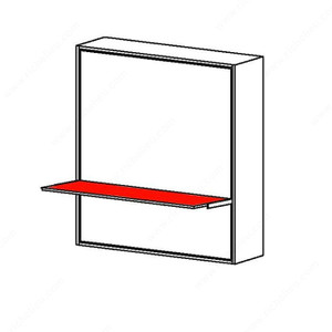 Stella - Vertical Opening Mechanism with Concealed Leg and Desk, Synchronized Single Motion., Bed Size Queen (60'' x 80''), Required interior dimension - Length 1 616 mm Stella - Vertical Opening Mechanism with Concealed Leg and Desk, Synchronized Single Motion., Bed Size Queen (60'' x 80''), Required interior dimension - Length 1 616 mm