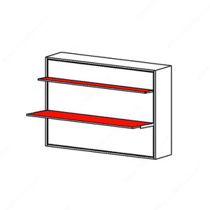 Stella - Horizontal Opening Mechanism with Shelf and Desk, Synchronized Single Motion for Queen sizes., Stella - Horizontal Opening Mechanism with Shelf and Desk, Synchronized Single Motion for Queen sizes.,