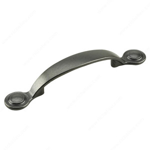 Traditional Metal Pull - 862S, Finish Matte Black PRO-PACK 2 Traditional Metal Pull - 862S, Finish Matte Black PRO-PACK 2