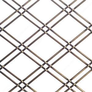 Decorative Wire Mesh - 881, Finish Burnished Brass, Width - Overall Dimensions 36 in, Length - Overall Dimensions 48 in Decorative Wire Mesh - 881, Finish Burnished Brass, Width - Overall Dimensions 36 in, Length - Overall Dimensions 48 in