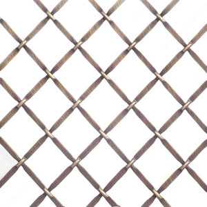 Decorative Wire Mesh, Finish Burnished Brass, Width - Overall Dimensions 48 in, Projection - Overall Dimensions 72 in Decorative Wire Mesh, Finish Burnished Brass, Width - Overall Dimensions 48 in, Projection - Overall Dimensions 72 in
