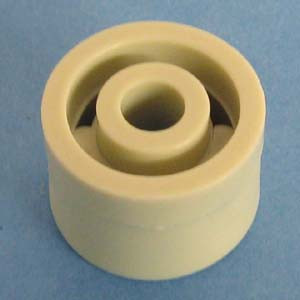 Drawer Slide Spacer (Round) 5/8" x 1", Almond, Pkg of 250
