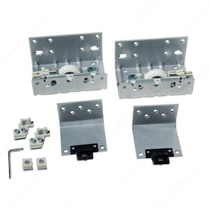 External Door Hardware Set for One Sliding Door, 33 mm, 60 kg, Door Thickness 19 to 23 mm, Roller Type Ball Bearing External Door Hardware Set for One Sliding Door, 33 mm, 60 kg, Door Thickness 19 to 23 mm, Roller Type Ball Bearing