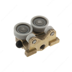 Two-wheeled trolley, M8, plastic-tyred ball bearings,