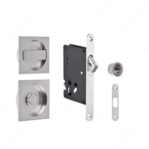 Mortice Lock Set for Sliding Door, Finish Satin Nickel Mortice Lock Set for Sliding Door, Finish Satin Nickel