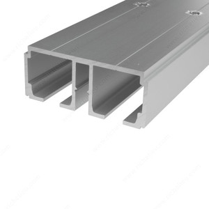 Dual Running Track in Anodized Aluminum, Pre-Drilled, 3.5 m, Dual Running Track in Anodized Aluminum, Pre-Drilled, 3.5 m,