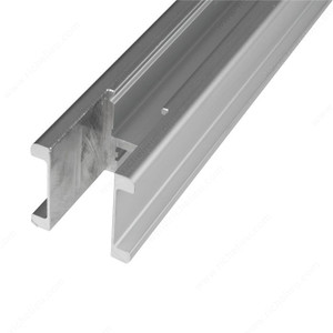 Vertical Frame Handle Profile with Notch, 3 m, Vertical Frame Handle Profile with Notch, 3 m,