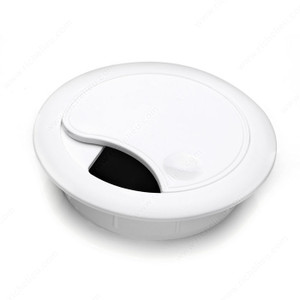 Round Cable Grommet, Bore Hole 44 mm, Finish White, Diameter - Overall Dimensions 55 mm, Height - Overall Dimensions 16 mm PRO-PACK 5 Round Cable Grommet, Bore Hole 44 mm, Finish White, Diameter - Overall Dimensions 55 mm, Height - Overall Dimensions 16 mm PRO-PACK 5