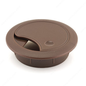 Round Cable Grommet, Bore Hole 44 mm, Finish Brown, Diameter - Overall Dimensions 55 mm, Height - Overall Dimensions 16 mm PRO-PACK 5