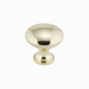 Contemporary Metal Knob - 9041, Finish Brass, Screw/Nail 8/32 (Not Included) PRO-PACK 5 Contemporary Metal Knob - 9041, Finish Brass, Screw/Nail 8/32 (Not Included) PRO-PACK 5