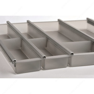 Cuisio Drawer Dividers in Bulk, Depth 473 mm, Width 10 mm, Height 52 mm, Material Aluminum Cuisio Drawer Dividers in Bulk, Depth 473 mm, Width 10 mm, Height 52 mm, Material Aluminum