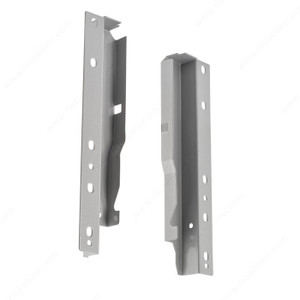 Rear Brackets, Finish Grey, Drawer Height 199 mm PRO-PACK 5 Rear Brackets, Finish Grey, Drawer Height 199 mm PRO-PACK 5