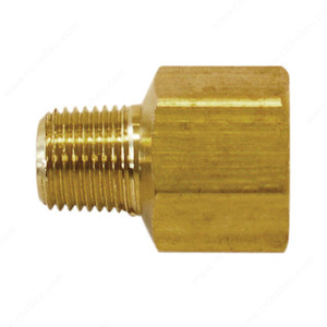 Hex Adapter - 1/4 (M) x 3/8 (F) NPT, Hex Adapter - 1/4 (M) x 3/8 (F) NPT,