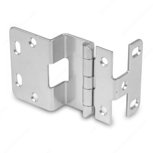 3/4 Overlay Institutional Hinge - Series 370, Finish Satin Chrome, Door Thickness 13/16 in 3/4 Overlay Institutional Hinge - Series 370, Finish Satin Chrome, Door Thickness 13/16 in