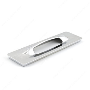 Contemporary Recessed Metal Pull - 9145, Finish Chrome Contemporary Recessed Metal Pull - 9145, Finish Chrome