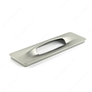 Contemporary Recessed Metal Pull - 9145, Finish Brushed Nickel Contemporary Recessed Metal Pull - 9145, Finish Brushed Nickel