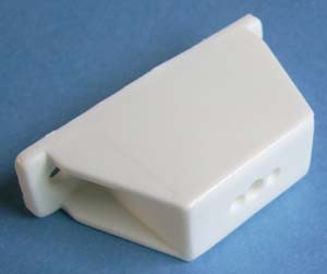 Drawer Slide Spacer Full Extension 42mm - 5mm peg, White, Bag of 2