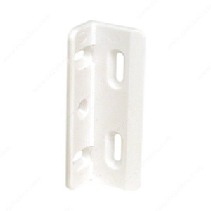 Kolbe Korner Plastic Assembly Fittings for Drawer Corner, Finish White Kolbe Korner Plastic Assembly Fittings for Drawer Corner, Finish White