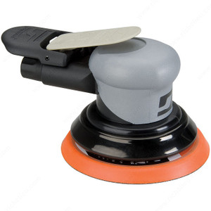 Medium- to Aggressive-Duty Silver Supreme Sander, Pad Grip-On, Pad Dimension 5", Orbit Diameter 3/32 in, Details Non-Vacuum